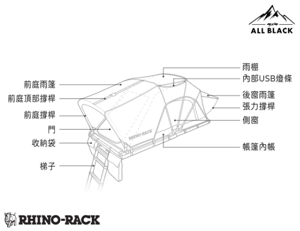Rhino-Rack 軟殼車頂帳 9