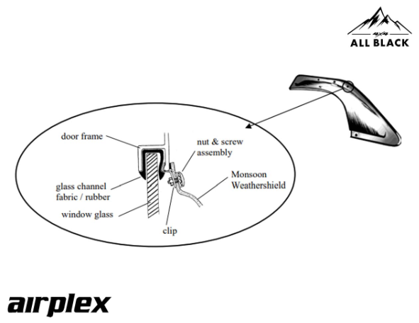 AIRPLEX 晴雨窗 L300 得利卡 Delica 3