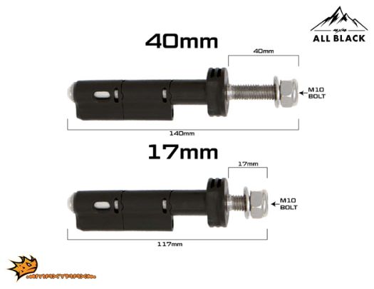 MAXTRAX MK2 & XTREME 脫困板 混合安裝用 插銷套件 17mm / 40mm 3