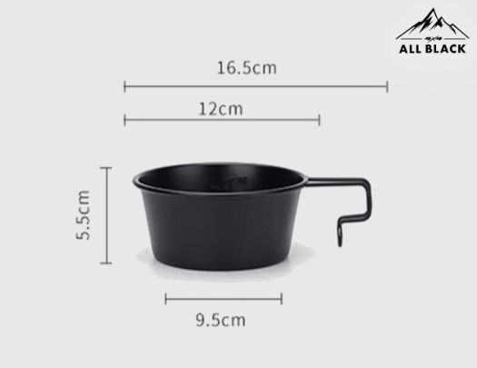 ALL BLACK 不銹鋼露營碗 500ML 【2024 黑四驅第一屆團露限定款】 3