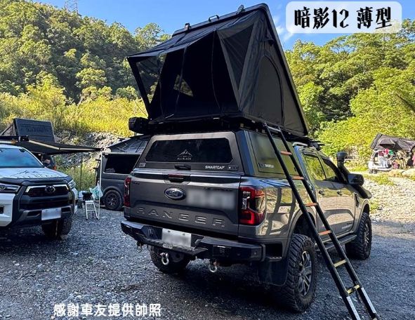 暗影12 鋁合金 薄型雙人三角車頂帳 8